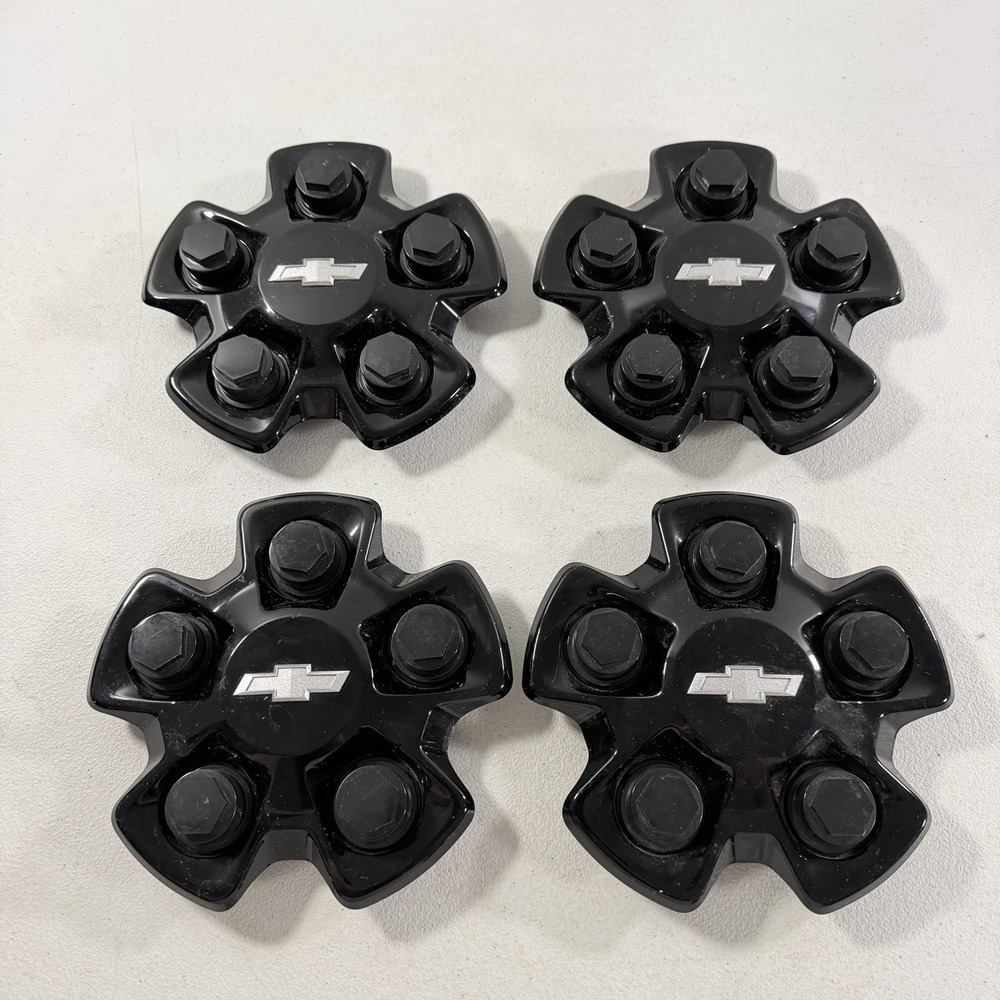 2010-2015 Chevrolet Camaro Black GM OEM Wheel Center Caps # 92200401 set of 4